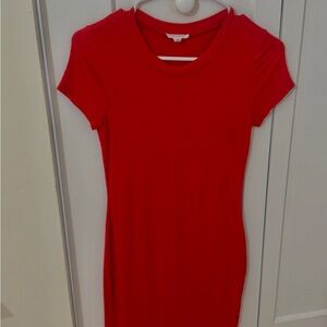 Red Short Sleeve Dress